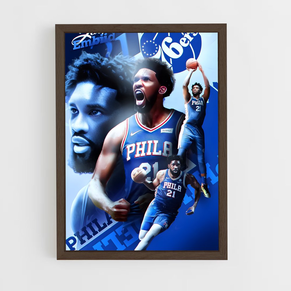 Poster Joel embiid dominer – affiche Basketball (vue 5)